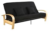 Serta Madrid Full Futon Frame, Natural Finish