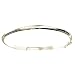 18kt Gold over Sterling Silver Floral Patterned Bangle Bracelet