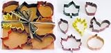 Autumn Leaf Cookie Cutters Color Set of 7