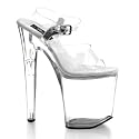 Extrem Tower Plateau Sandalette transparent