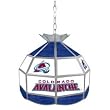 NHL Colorado Avalanche Stained Glass Tiffany Lamp - 16 inch diameter