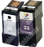 Combo Pack Lexmark 32/33 Remanufactured (1 BLK+1 CLR)