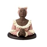 Praying Slave African American Statue, 9 inches H