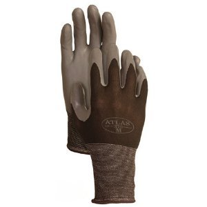 4 Pack Atlas Glove 370B Atlas Nitrile Gloves- Black Medium