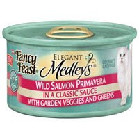 Fancy Feast Elegant Medleys Wild Salmon Primavera with Garden Veggies Canned Cat Food 24/3-oz cans -