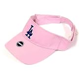 VISOR HAT MLB LOS ANGELES ANGELS PINK COTTON WOMEN NEW