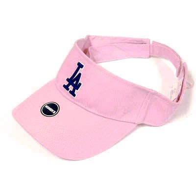 VISOR HAT MLB LOS ANGELES ANGELS PINK COTTON WOMEN NEW
