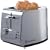 Russell Hobbs 13790 Urban 2 Slice Compact Toaster in brushed satin with wide slots and frozen, cancel and reheat functions