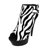 Wild DNA - LADIVA-41 - Peep-Toe Double Ankle Strap Platform Booties