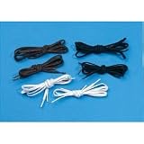 Tylastic Shoelaces 37 in. Black - Two Pairs - Pack of 2