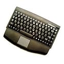 Adesso Mini Black USB Keyboard with Glidepoint Touchpad