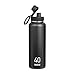 Takeya Stainless Steel Double Wall Insulated Water Bottle Twin Pack Teal/Silver - 40 Oz