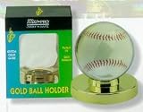 Gold Base Baseball Holder