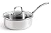 Kitchen & Housewares : Calphalon Triply Stainless 2-1/2-Quart Shallow Saucepan with Glass Lid