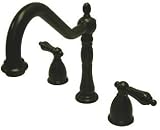 Elements of Design EB1795ALLS Heritage Widespread Kitchen Faucet, 8 - 14 Adjustable Spread, Oil Ru