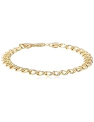 Sterling Silver Double-Link Chain Charm Bracelet