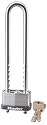 Master Lock 617KAD Padlock, 1-3/4-Inch with Adjustable Shackle Up to 5-3/8-Inch, Keyed Alike