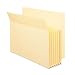 Smead End-Tab Pockets, 5.25 Inch Expansion, Letter Size, Poly, Manila, 4 per Box (73720)
