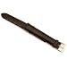 Leather Watch Band Black Crocodile Grain 18mm XL Part
