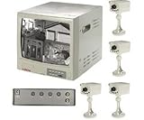 First Alert FAS1248 14-inch B/W Quad Monitoring System with 4 Cameras