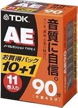 TDK オーディオカセットテープ AE 90分11巻パック [AE-90X11G]