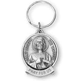Fine Pewter Saint Joseph the Worker Key Chain