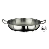 Paderno Stainless Steel 15 3/4 Inch Paella Pan