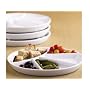 BIA Cordon Bleu White Porcelain Fondue Plates Set of 4