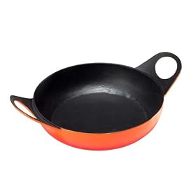 Le Creuset Cast Iron Round Karahi, Volcanic, 15 cm