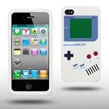 Iprotect ORIGINAL APPLE IPHONE 4 / 4S GAMEBOY RETRO SILIKONH�LLE MIT KN�PFEN IN WEISS // CASE TASCHE H�LLEvon "iprotect"