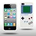 Iprotect ORIGINAL APPLE IPHONE 4 / 4S GAMEBOY RETRO SILIKONH�LLE MIT KN�PFEN IN WEISS // CASE TASCHE H�LLE