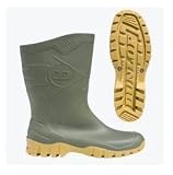 LADIES GREEN DUNLOP WELLINGTON BOOTS WELLIES WIDE CALF