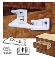 Mommy's Helper Safe-Lok Cabinet Door and Drawer Lock with Disable Feature