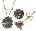 Mystic Topaz Earring and Pendant Set