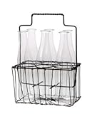 Antique Style Metal Basket Vases Home Decor