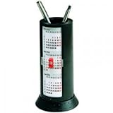 Rido Tischkalender Litfasssäule schwarz Ø70MMX173MM Bild