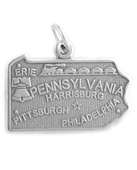 Sterling Silver Pennsylvania Charm