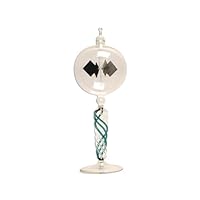 G.W. Schleidt Clear Sphere Green and Clear Braided Stem Radiometer
