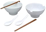 BIA Cordon Bleu 6-Piece Noodles-2-Go Noodle Bowl Set, White