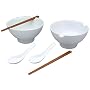 BIA Cordon Bleu 6-Piece Noodles-2-Go Noodle Bowl Set, White