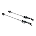 SRAM Titanium road Q/R wheel skewers, F/R set - black