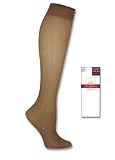 Silk Reflection Silky Sheer Knee High Enhanced Toe Color:Nude