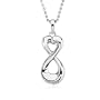 Infinite Love Ash Holder Necklace in Sterling Silver