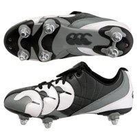 Canterbury Wero SI Rugby Boots - Kids - Charcoal/Silver/Black