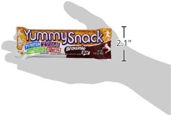 YummyHealth Snack Bar, Brownie, 1.41 Ounce (Pack of 12)