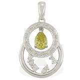 18K White Gold 1.010ct Diamond & White Diamond Pendant