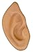 Beige Rubber Latex Pointed Elf Ears Costume Accessory