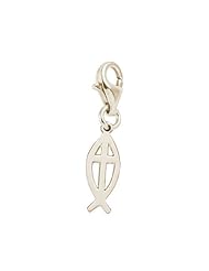 Rembrandt Charms Ichthus Charm with Lobster Clasp