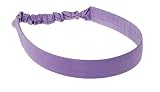 L. Erickson USA Narrow Derby Headwrap - 100% Silk Shantung Tanzanite