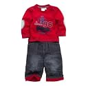 Junior J by Jasper Conran Red car logo top and jeans set
